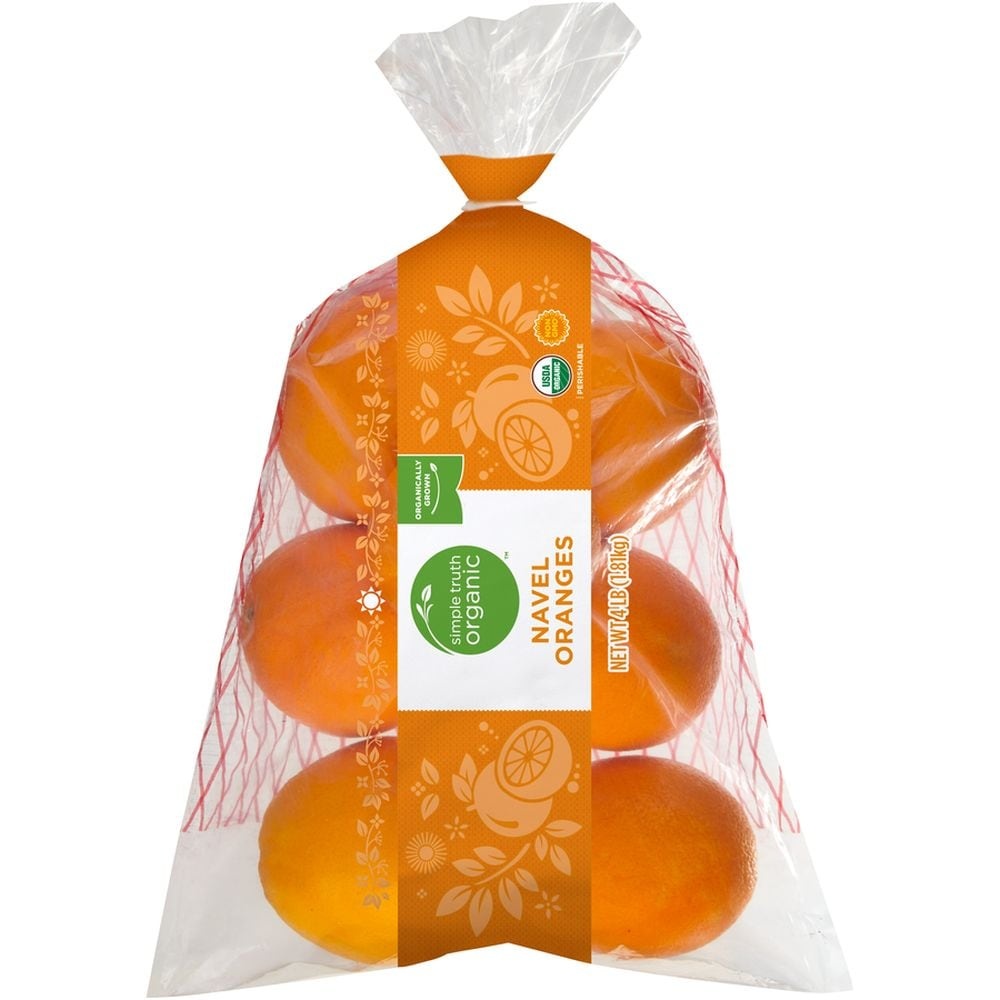 slide 1 of 1, Simple Truth Organic Navel Oranges, 4 lb