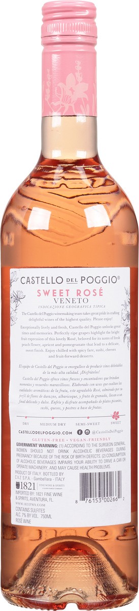 slide 6 of 9, Castello Del Poggio Zonin Sparkling Rose, 750 ml