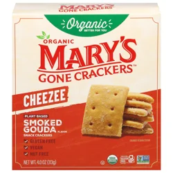 Mary's Gone Crackers Organic Plant Based Cheezee Smoked Gouda Crackers