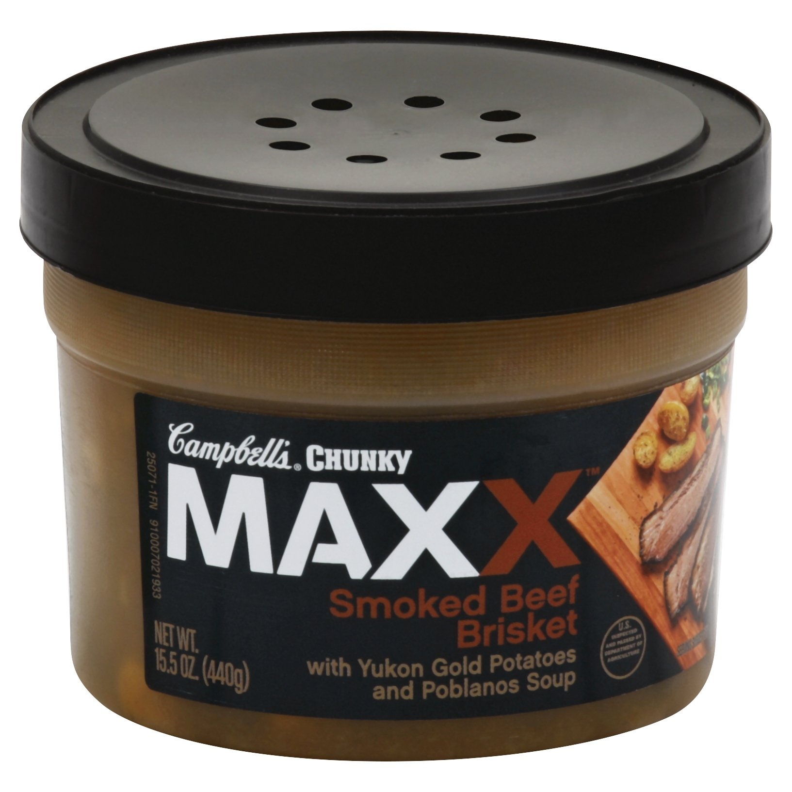 slide 1 of 1, Campbell's Chunky Maxx Smoked Beef Brisket, 15.5 oz