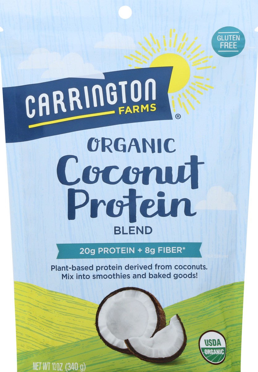 slide 3 of 9, Carrington Farms Organic Coconut Protein Blend 12 oz, 12 oz