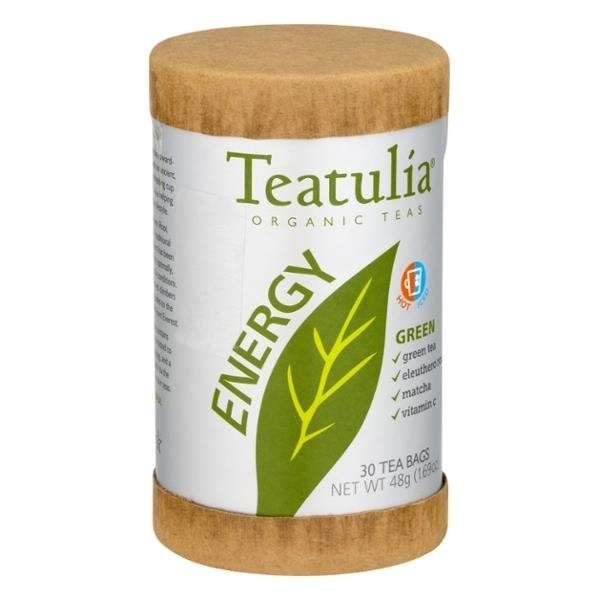 slide 1 of 1, Teatulia Organic Teas Energy Green Tea Bags, 30 ct
