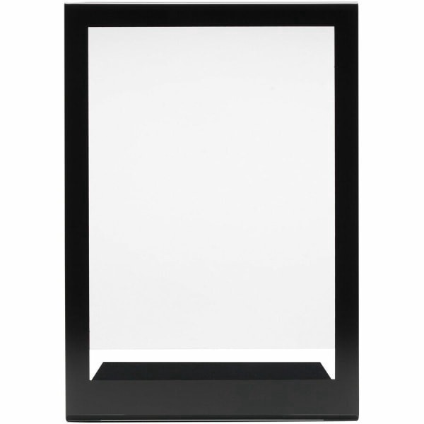 slide 10 of 10, Deflect-O Superior Image Slanted Sign Holder, Clear/Black, 1 ct