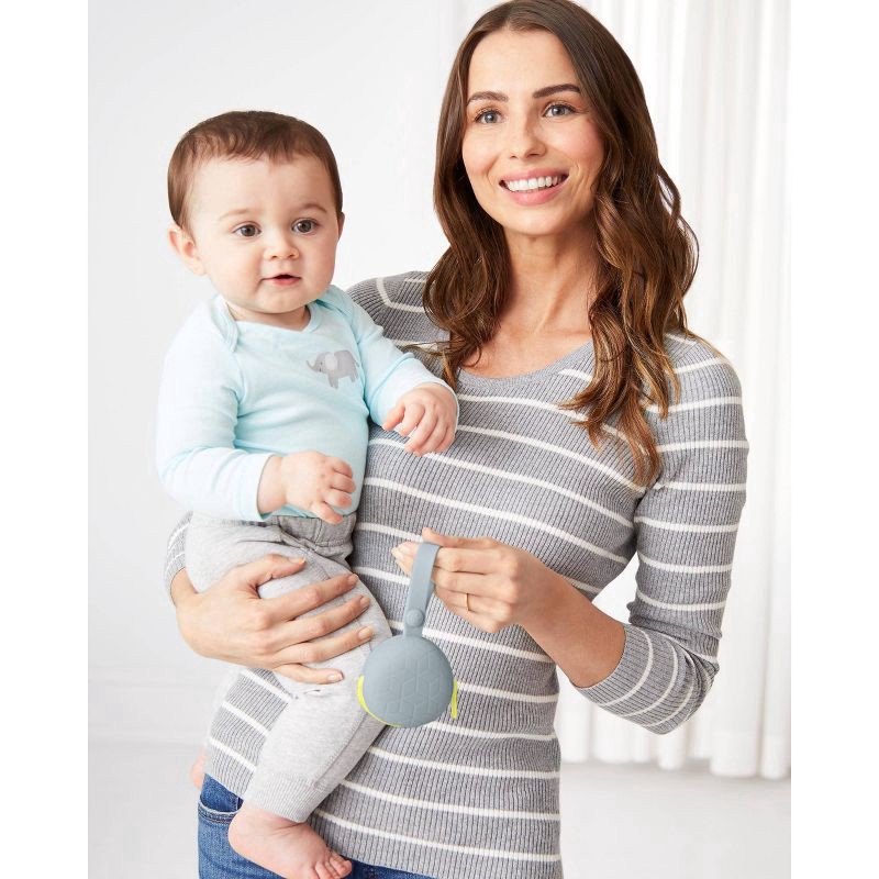 slide 11 of 11, Skip Hop SKIP*HOP Grab & Go Silicone Pacifier Holder - Grey, 1 ct