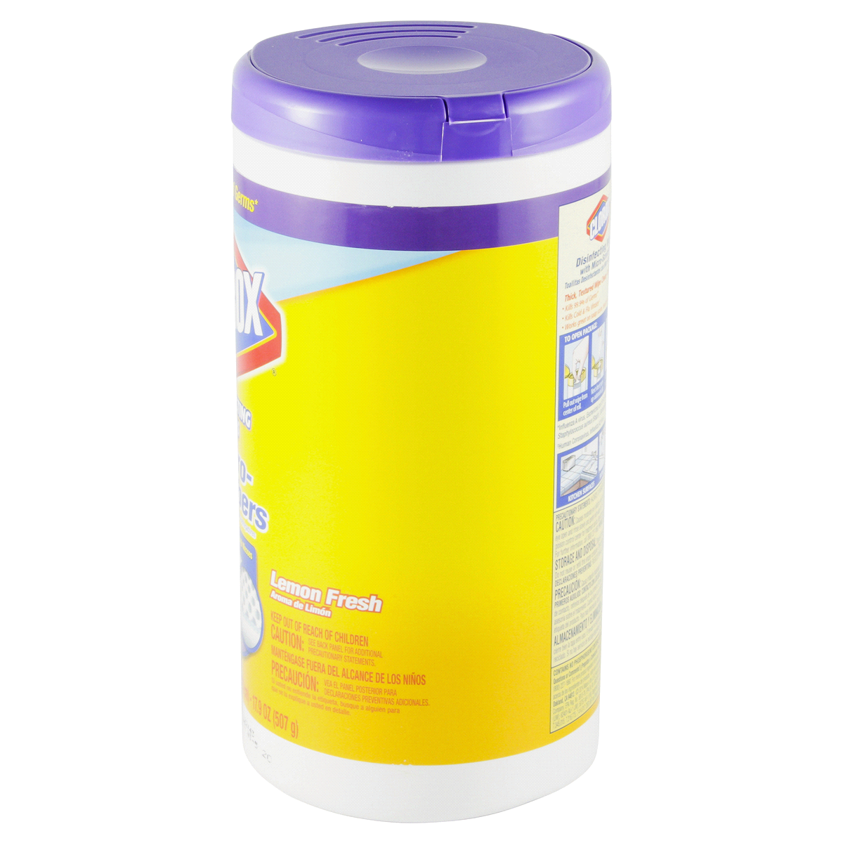 slide 3 of 4, Clorox Lemon Fresh Disinfecting Wipes With Micro-Scrubbers, 70 ct