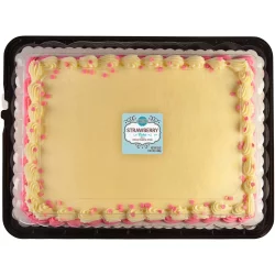 Bakery Fresh Goodness Strawberry Cream Cheese Icing Sheet Cake