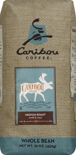 slide 1 of 1, Caribou Coffee Whole Bean Caribou Blend Medium Roast Coffee - 16 oz, 16 oz