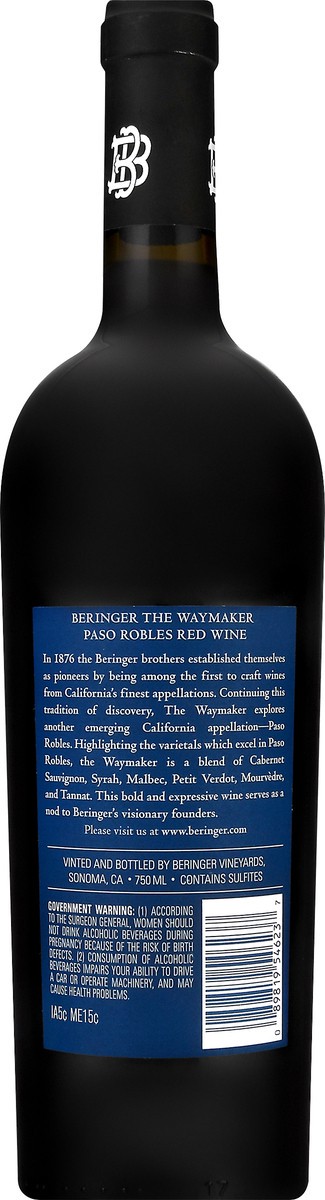 slide 7 of 8, Beringer Paso Robles The WayMaker Red Wine 750ml, 750 ml