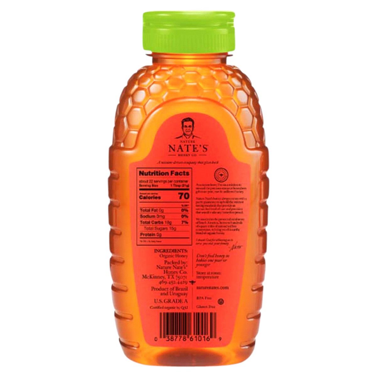 slide 2 of 2, Nature Nate's 100% Pure Organic, Raw & Unfiltered, 16oz, 16 oz