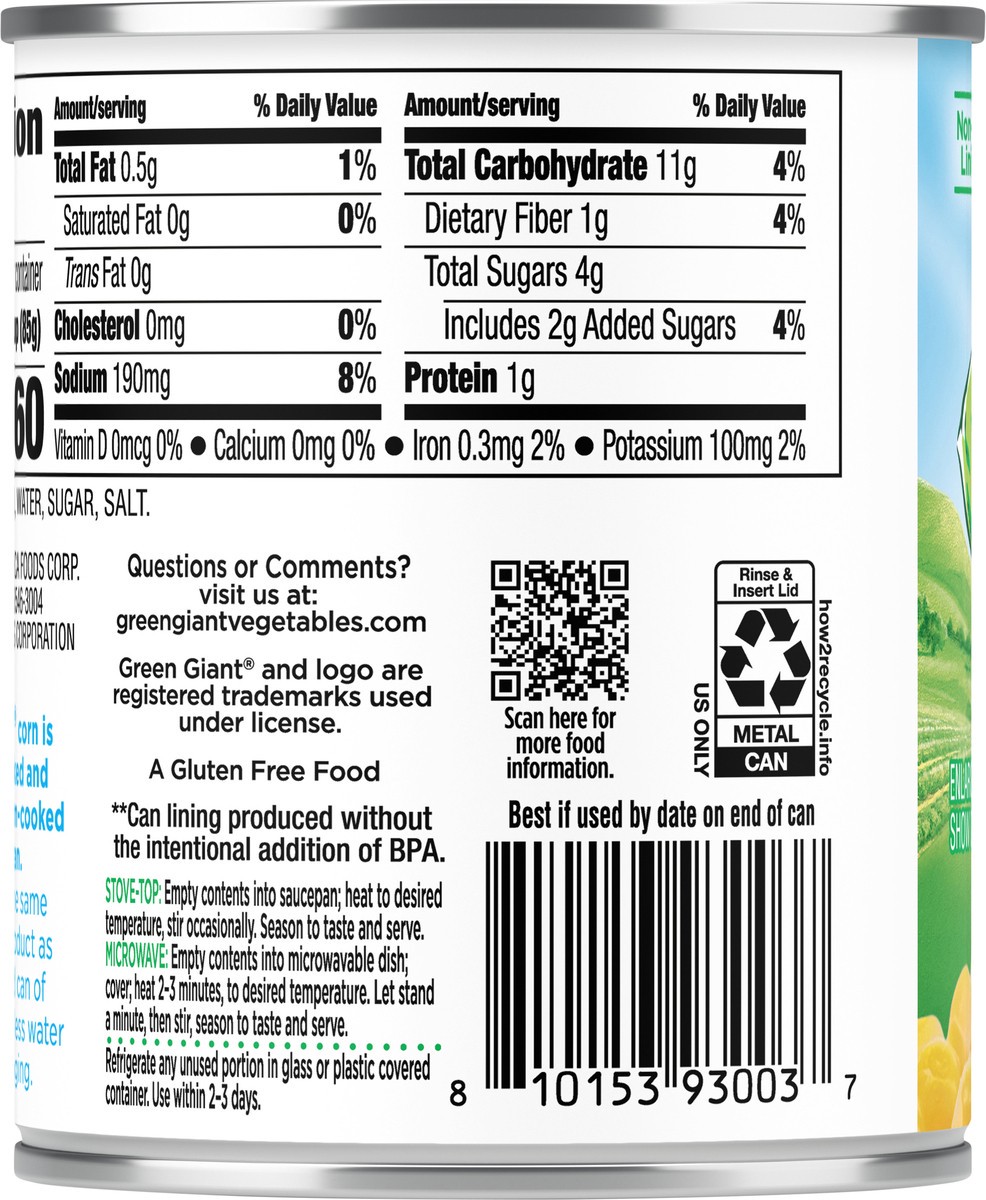 slide 3 of 8, Green Giant Steam Crisp Vacuum Packed Niblets Whole Kernel Sweet Corn 7 oz, 7 oz