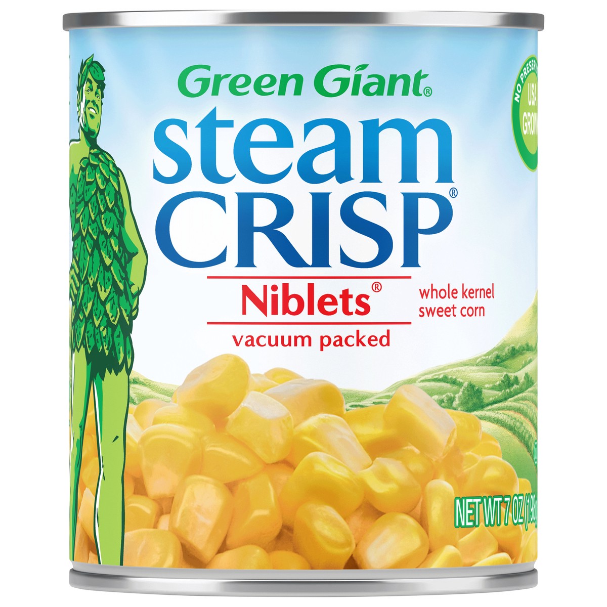 slide 1 of 8, Green Giant Steam Crisp Vacuum Packed Niblets Whole Kernel Sweet Corn 7 oz, 7 oz