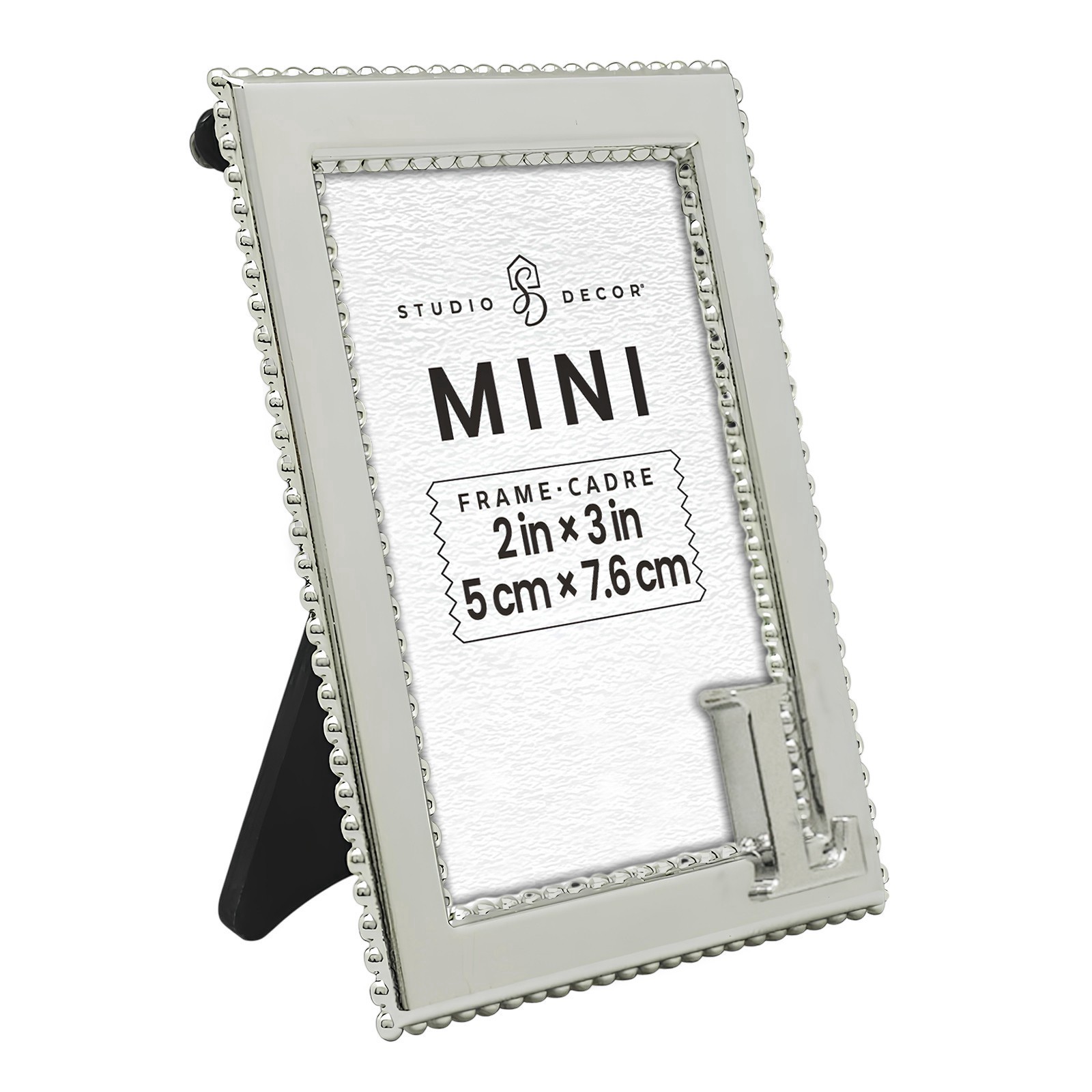 slide 2 of 3, Mini Silver L Frame By Studio Decor, 2 in x 3 in