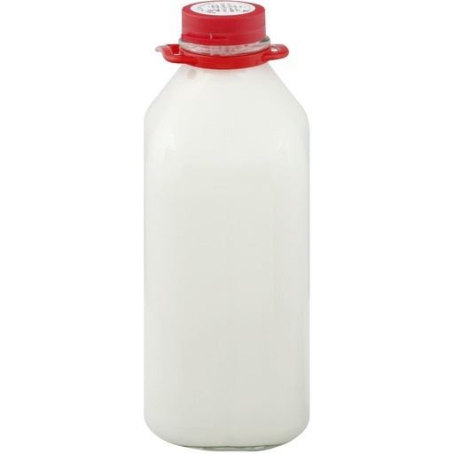 slide 1 of 1, Brunton Dairy Brunton's Dairy Whole Milk Half Gallon Glass Jar, 64 fl oz