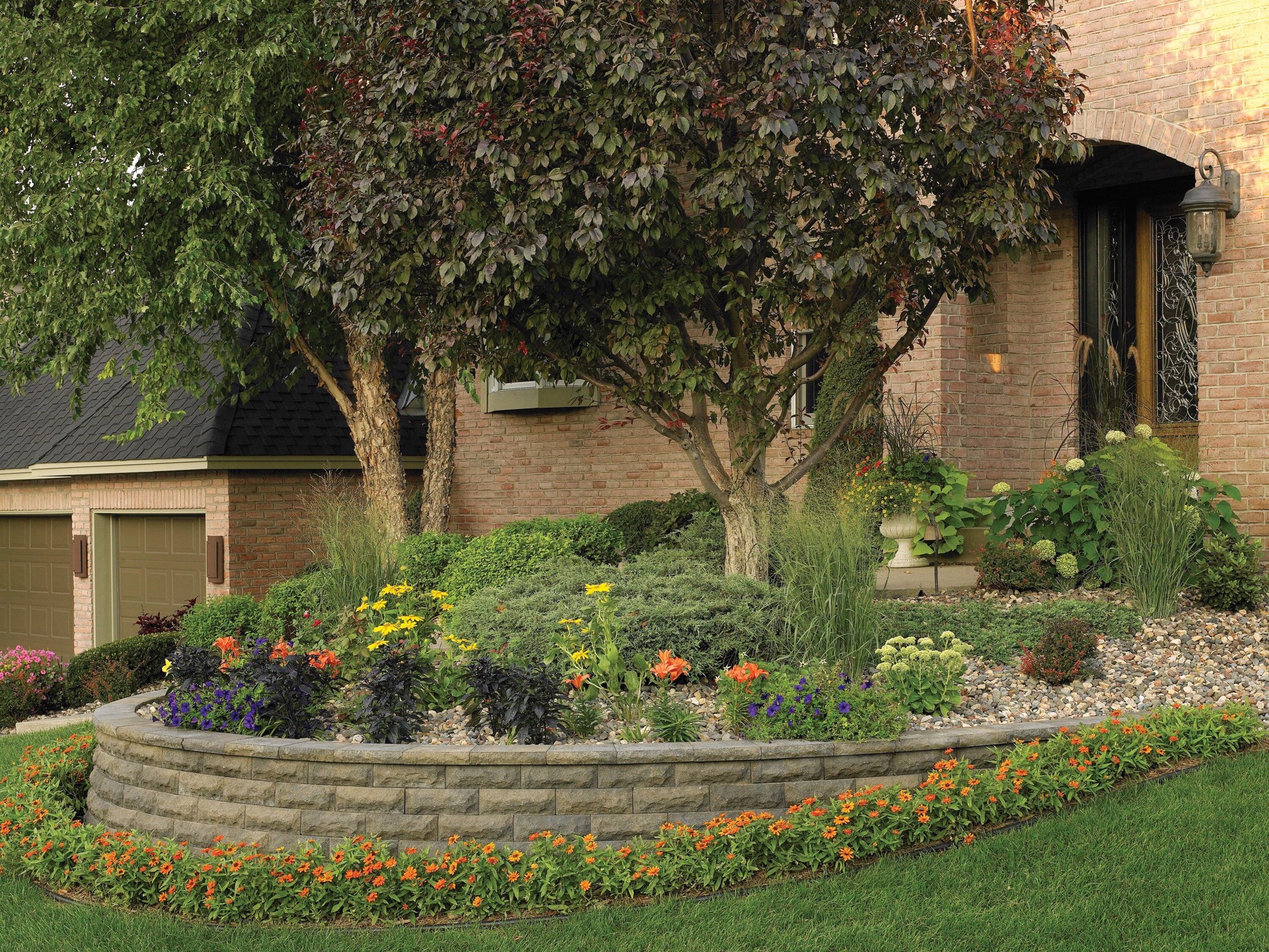 slide 5 of 5, 2.0-in H x 12.0-in L x 8.0-in D Oak Run Concrete Retaining wall cap, 1 ct