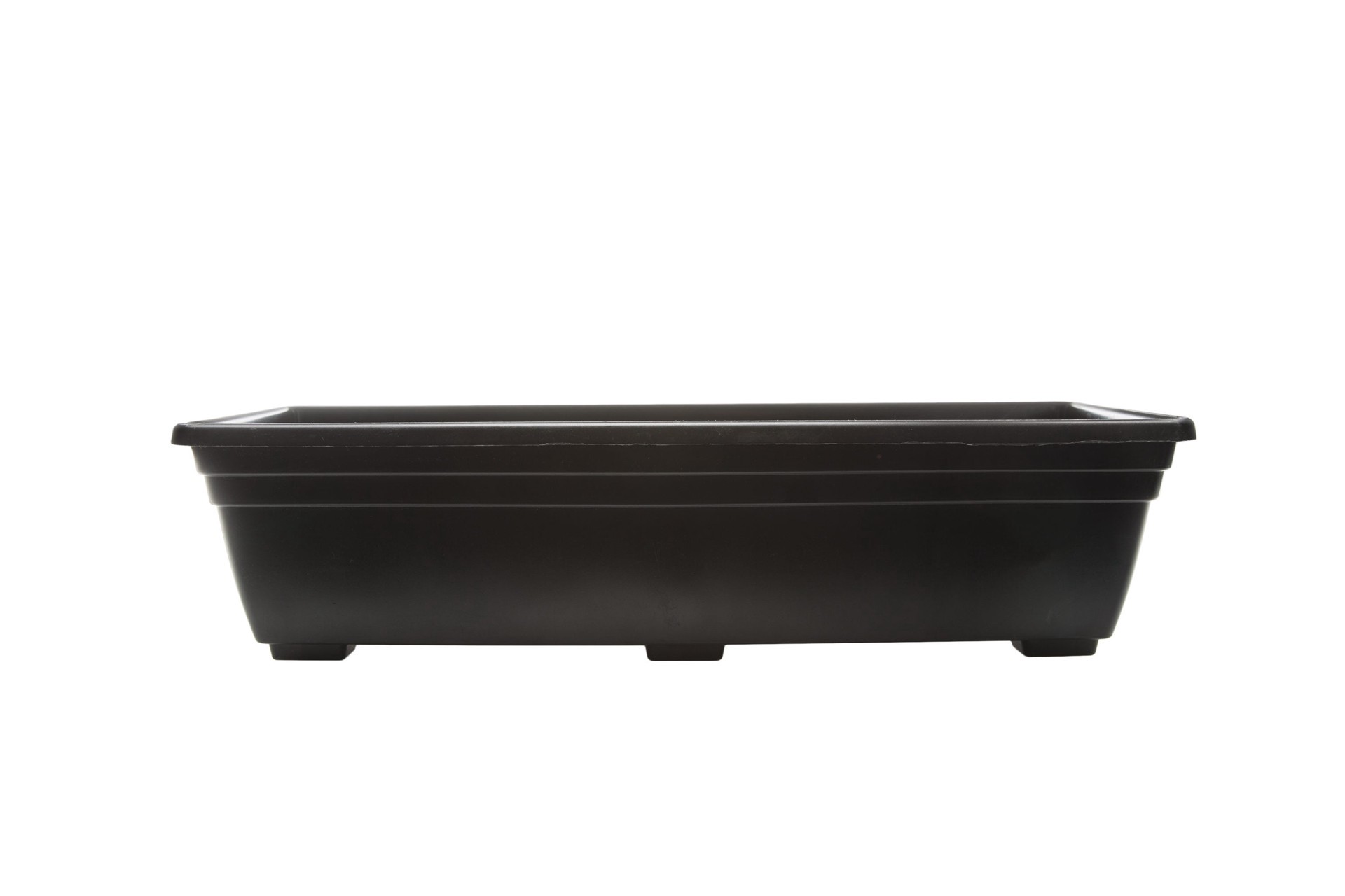 slide 2 of 6, Garden Treasures Rectangle 7.9-in W x 25-in L Black Plastic Indoor/Outdoor Window box, 1 ct