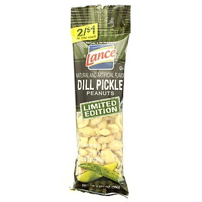 slide 1 of 1, Lance Dill Pickle Peanuts, 1.37 oz