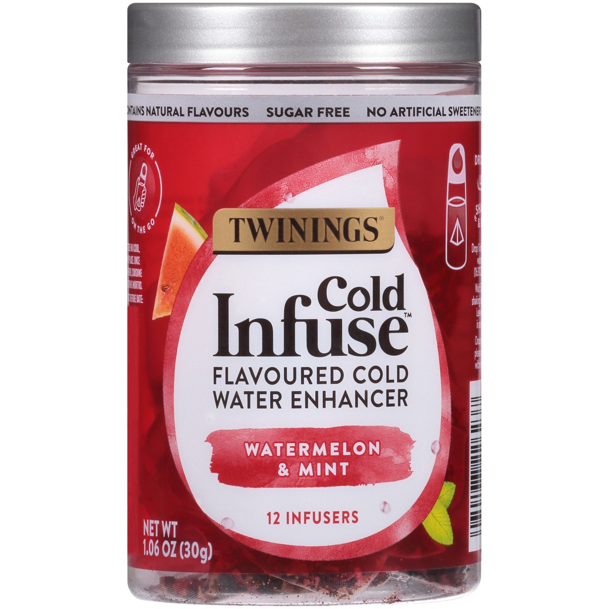slide 4 of 7, Twinings Cold Infuse Watermelon & Mint Tea - 12ct, 12 ct