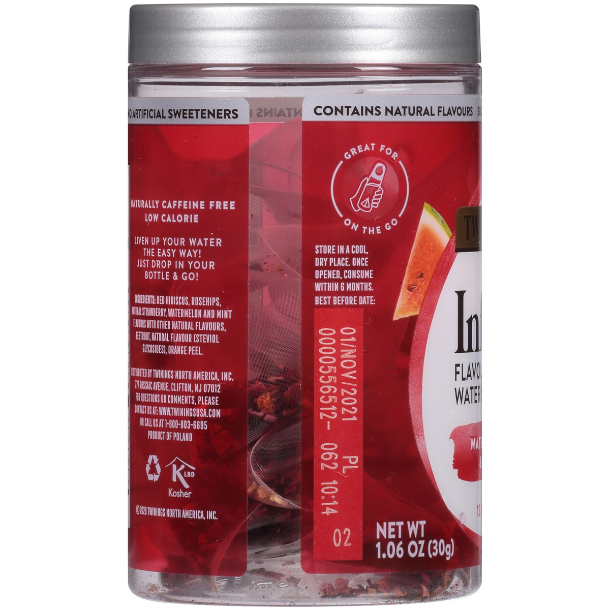 slide 5 of 7, Twinings Cold Infuse Watermelon & Mint Tea - 12ct, 12 ct