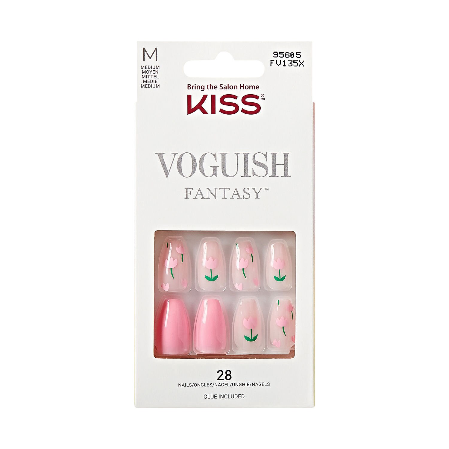 slide 1 of 1, KISS NAIL Kiss Voguish Fantasy False Nails, Daystar, 1 ct