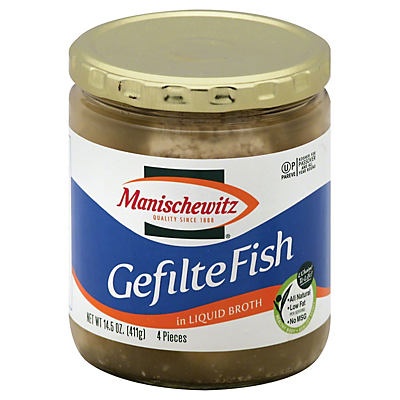 slide 1 of 1, Manischewitz Gefilte Fish In Liquid Broth, 14.5 oz