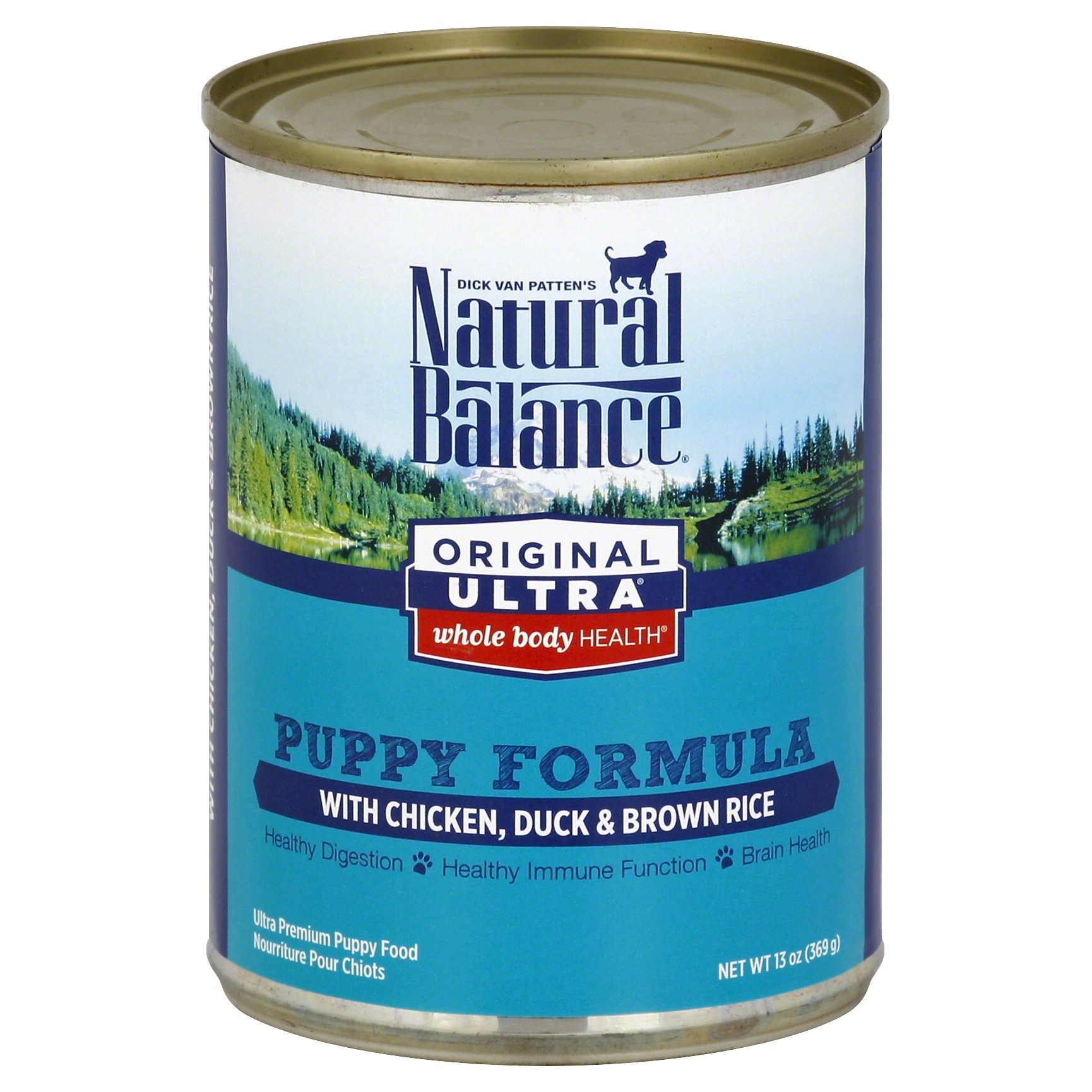 slide 1 of 6, Natural Balance Original Ultra Chicken, Duck & Brown Rice Canned Puppy Food, 13 oz