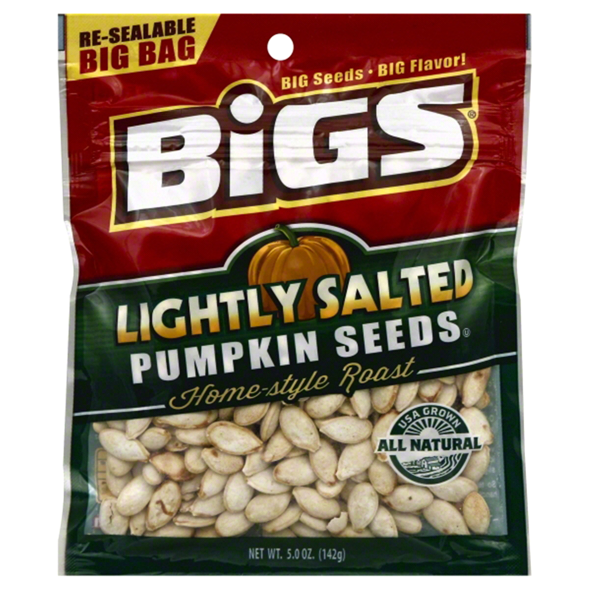 slide 1 of 1, BIGS Simply Salted Pumpkin Seeds, 5 oz