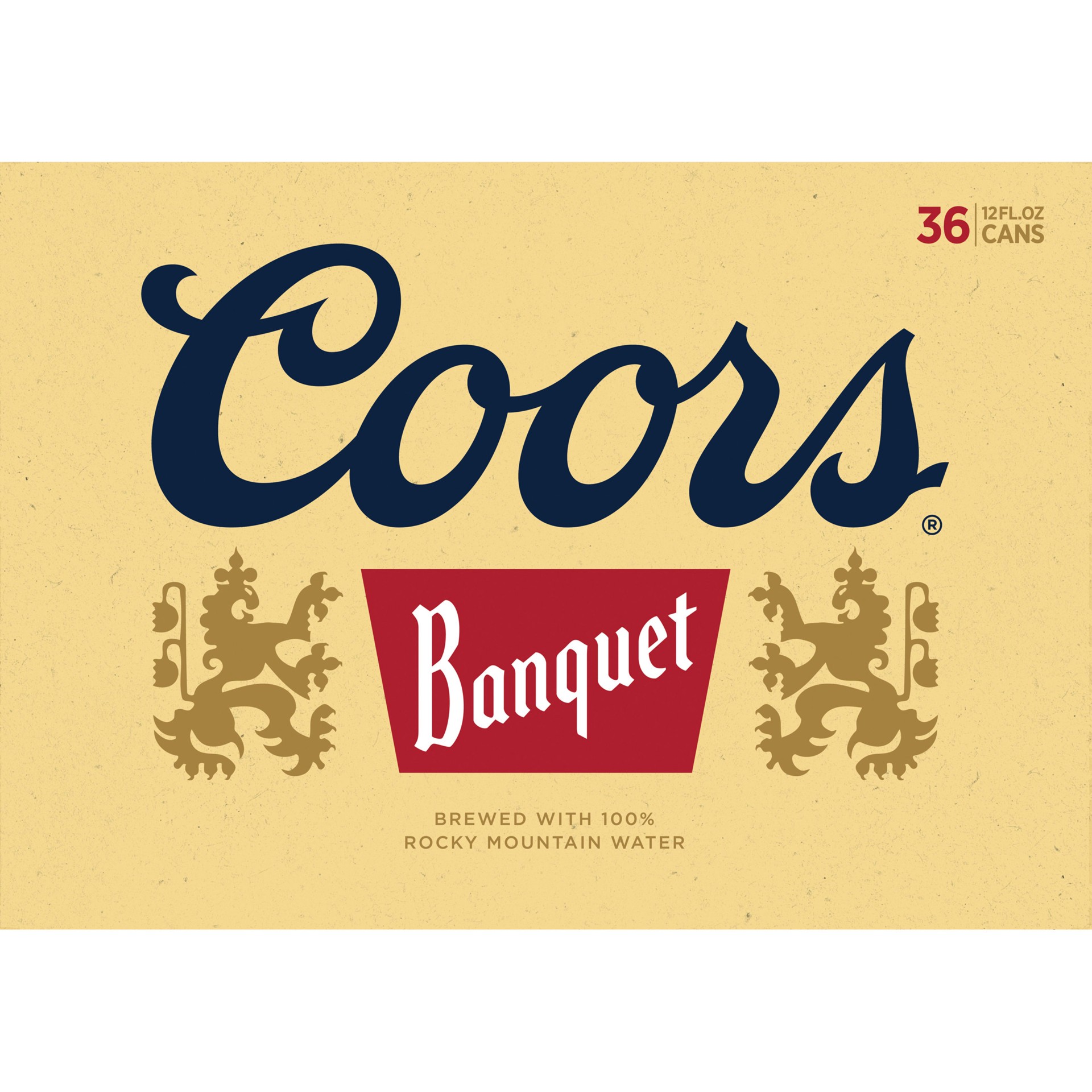 slide 5 of 5, Coors Banquet Lager Beer, 5% ABV, 36-pack, 12-oz beer cans, 12 fl oz