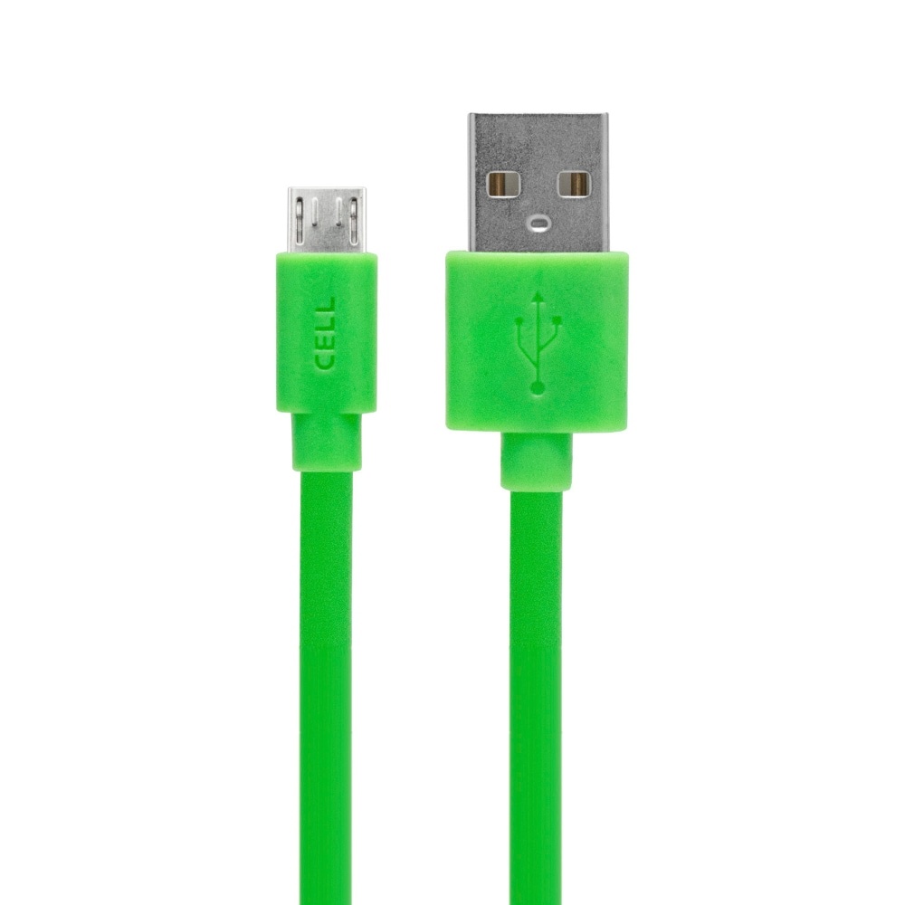 slide 1 of 1, Cellcandy Micro Usb Data Cable - Lime Green, 1 ct