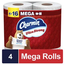 Charmin Ultra Strong 2-Ply Bathroom Tissue Mega 4 ea
