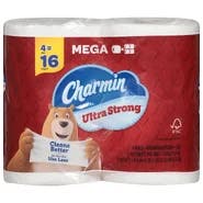 Charmin Ultra Strong 2-Ply Bathroom Tissue Mega 4 ea