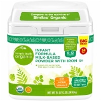 slide 1 of 1, Simple Truth Organic Infant Formula Milk Based Powder with Iron, 34 oz