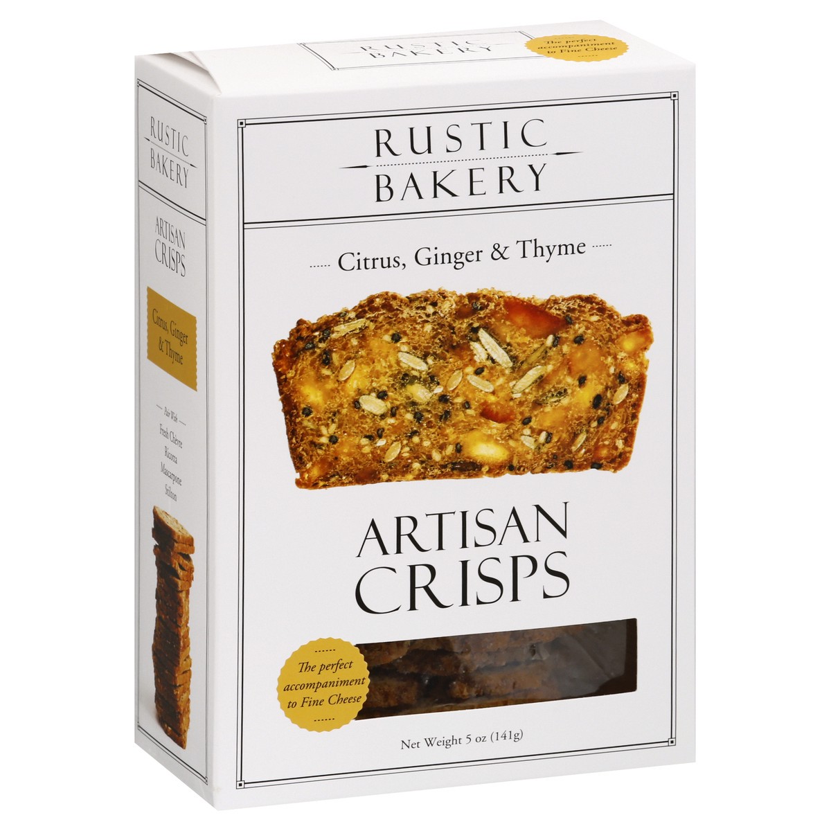 slide 2 of 9, Rustic Bakery Citrus, Ginger & Thyme Artisan Crisps 5 oz, 5 oz