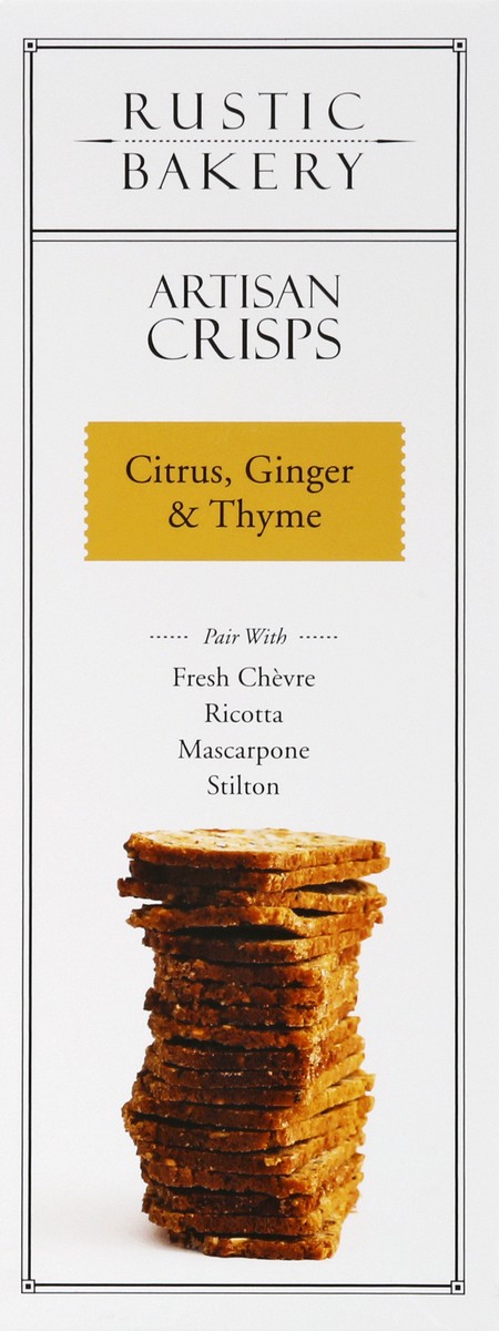 slide 7 of 9, Rustic Bakery Citrus, Ginger & Thyme Artisan Crisps 5 oz, 5 oz