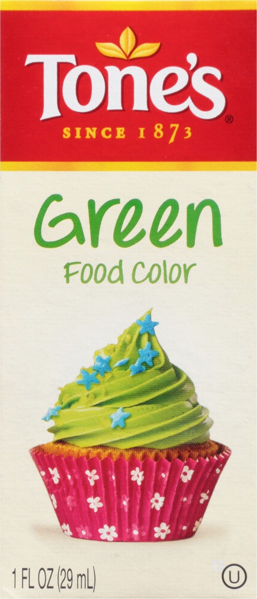 slide 5 of 8, Tone's Food Color Green, 1 fl oz, 1 fl oz