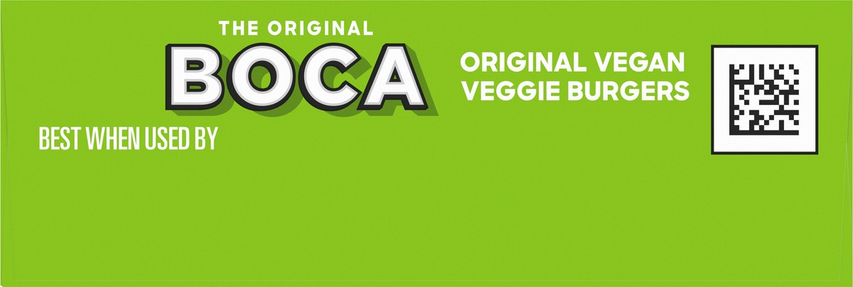 slide 11 of 13, BOCA Original Vegan Veggie Burgers with Non-GMO Soy, 4 ct Box, 4 ct