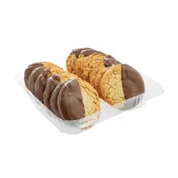 Raley's Chocolate Dipped Peanut Butter Cookies 12 ct