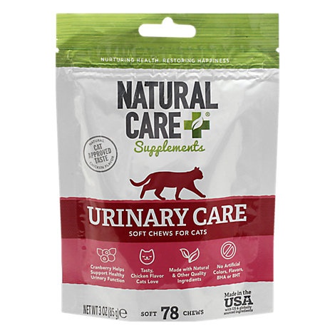 slide 1 of 1, Natural Care Cat Soft Chews Urinary Tract, 6 ct