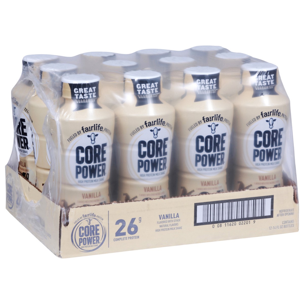slide 9 of 9, Core Power Vanilla - 12 ct; 14 oz, 12 ct; 14 oz