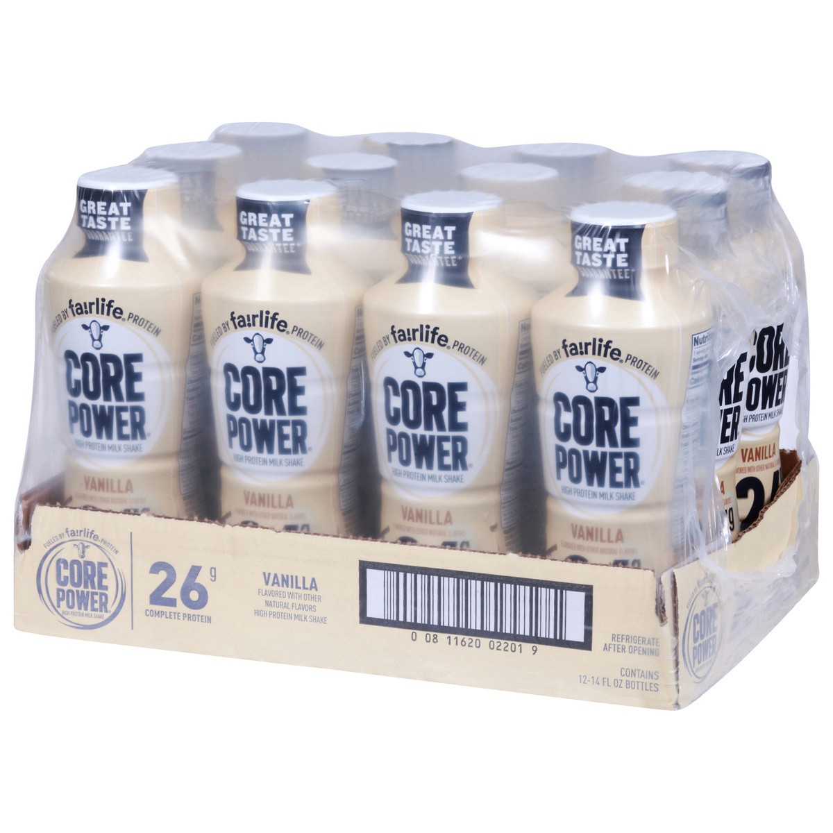 slide 4 of 9, Core Power Vanilla - 12 ct; 14 oz, 12 ct; 14 oz