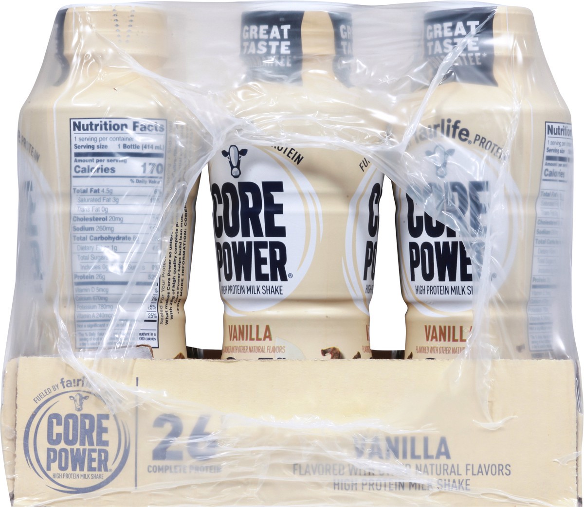 slide 7 of 9, Core Power Vanilla - 12 ct; 14 oz, 12 ct; 14 oz