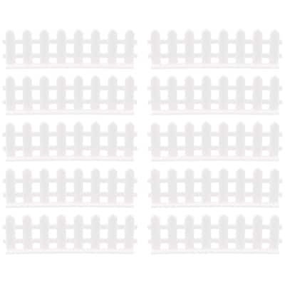 slide 1 of 4, Mini White Fence Decorations, 10ct. By Ashland, 10 ct