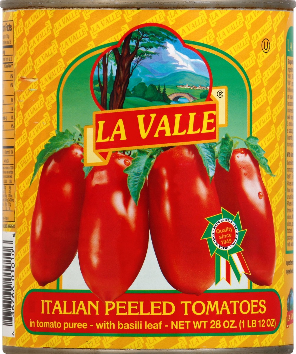 slide 1 of 4, La Valle Tomatoes 28 oz, 28 oz