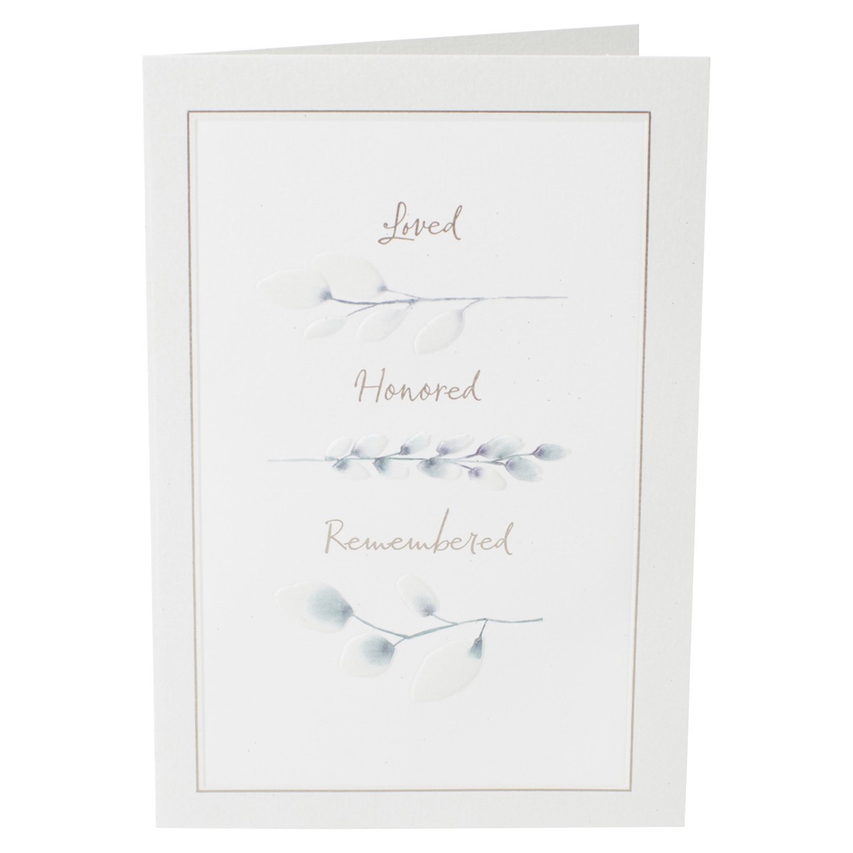 slide 6 of 6, Hallmark Sympathy Greeting Card (Loved, Honored, Remembered), 1 ct