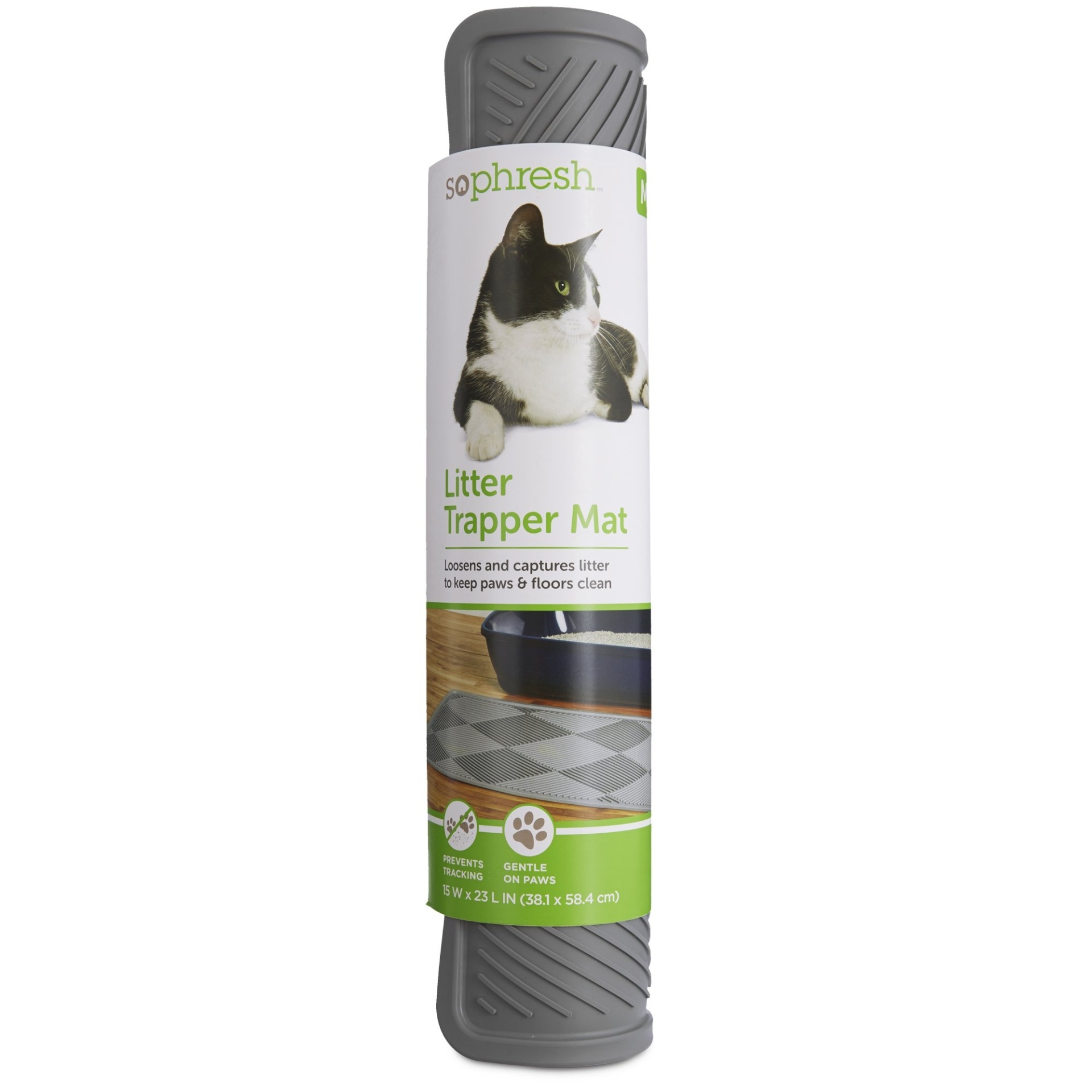 slide 1 of 1, So Phresh Cat Litter Trapper Mat, MED