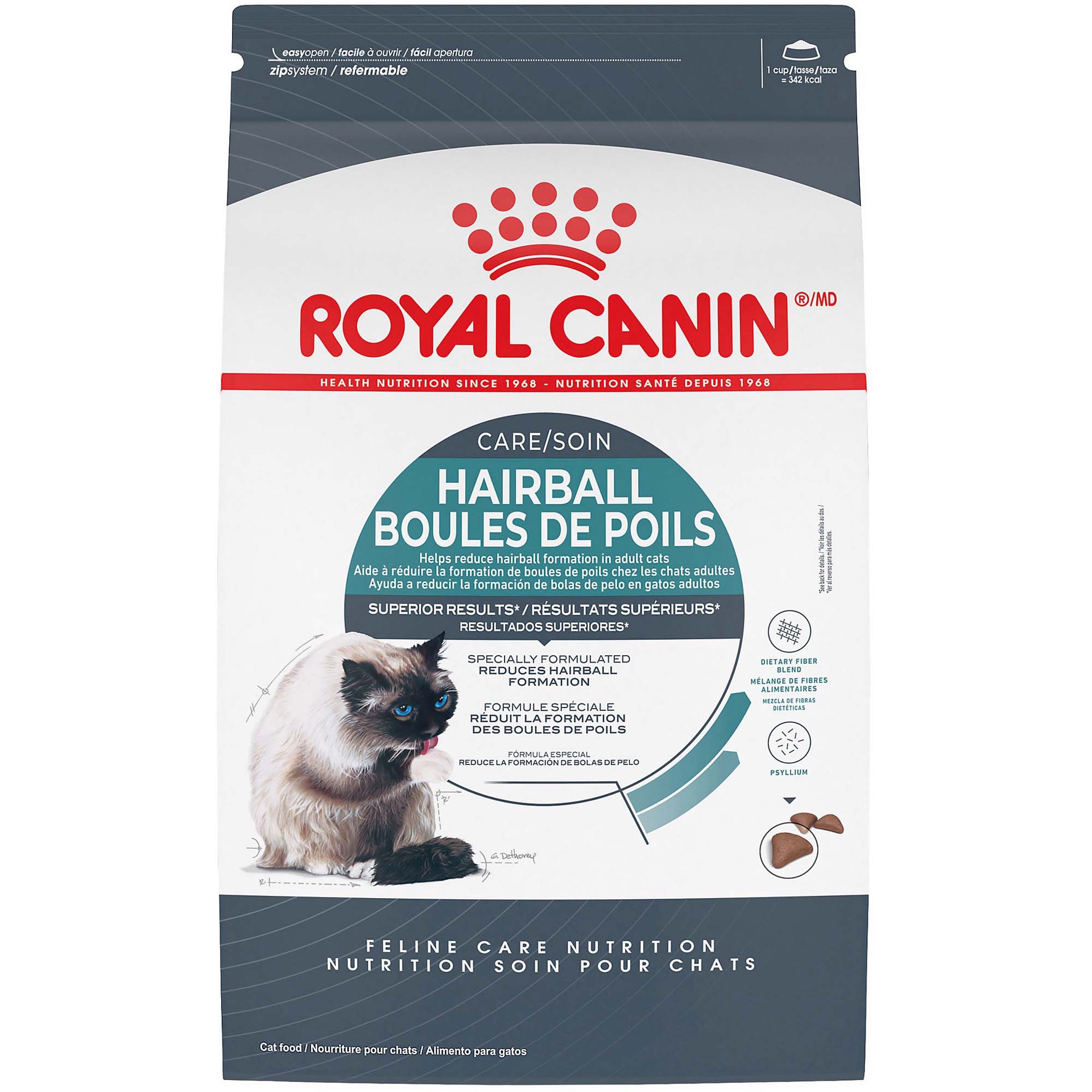 slide 1 of 9, Royal Canin Feline Health Nutrition Indoor Hairball 34 Dry Cat Food, 6 lb