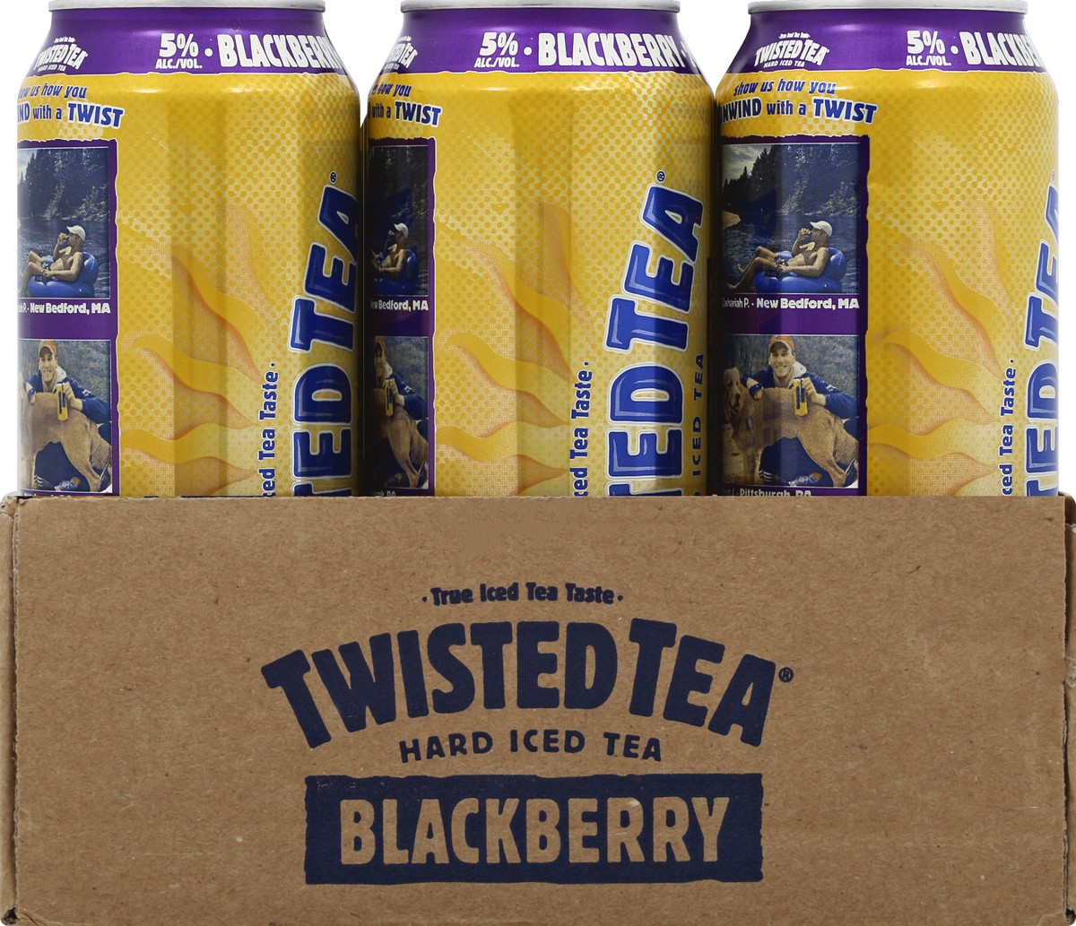 slide 3 of 6, Twisted Tea Hard Iced Tea, Blackberry, 12 ct