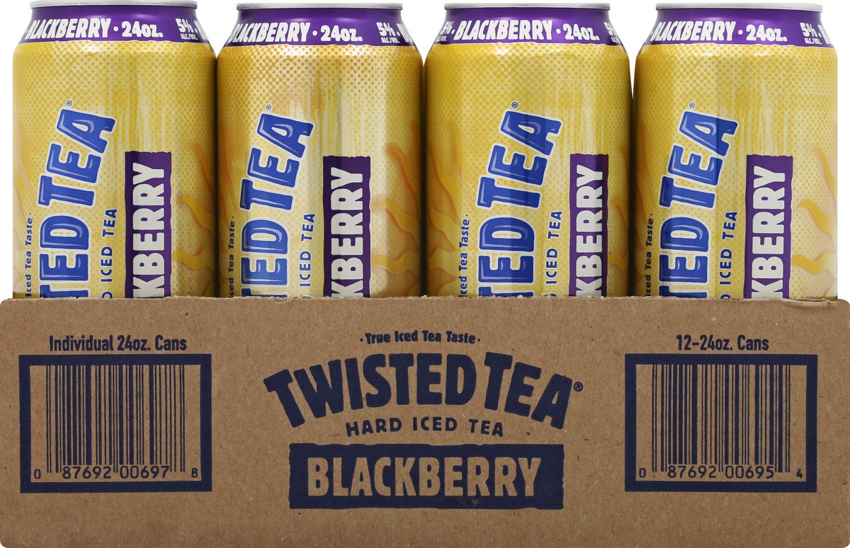slide 5 of 6, Twisted Tea Hard Iced Tea, Blackberry, 12 ct