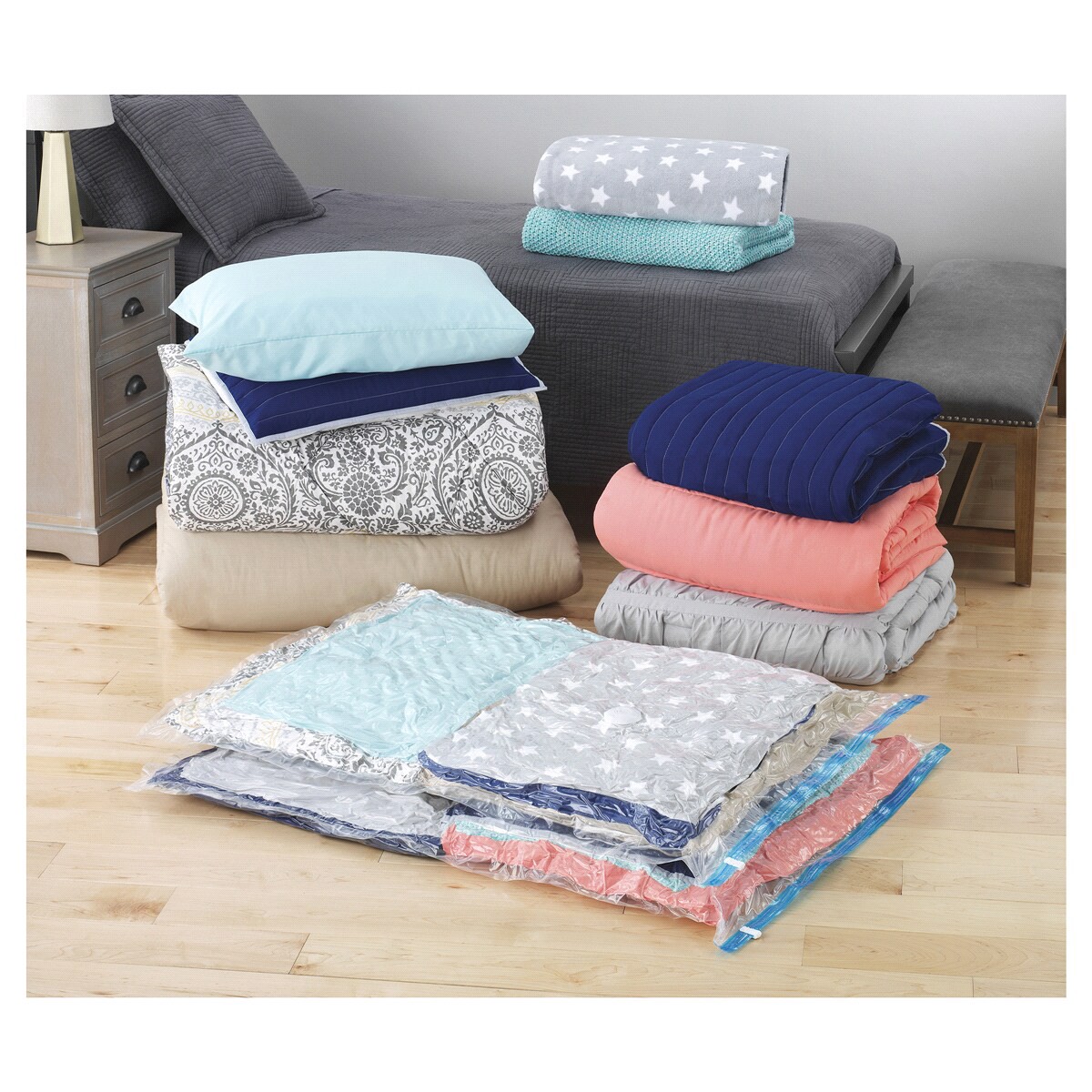 slide 2 of 2, Whitmor Jumbo Spacemaker Vacuum Bags, 2 ct