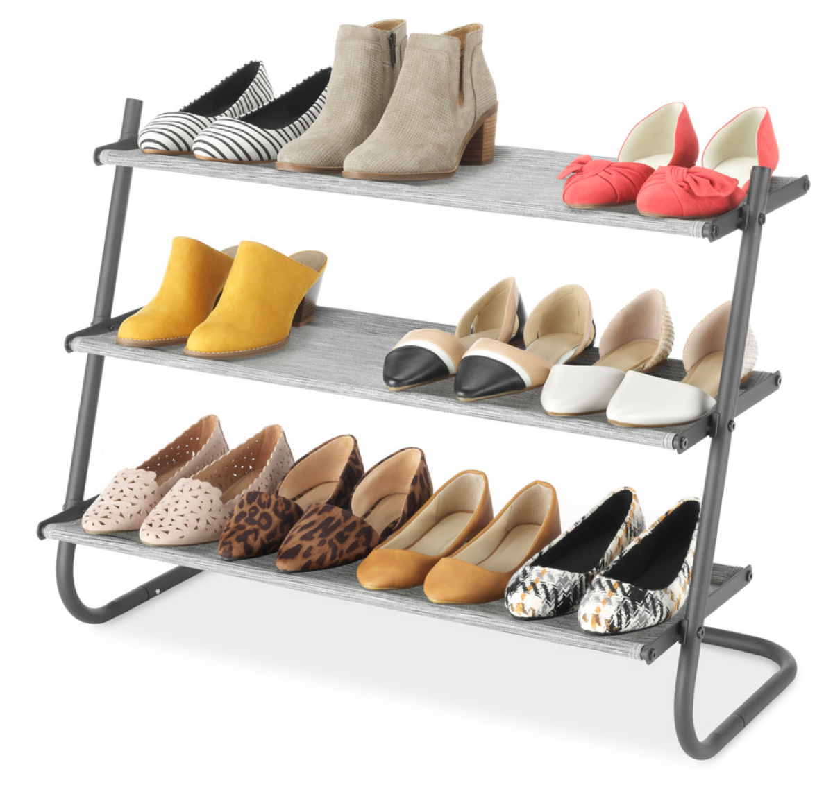slide 2 of 2, Whitmor 3-Tier Shoe Shelf, 1 ct