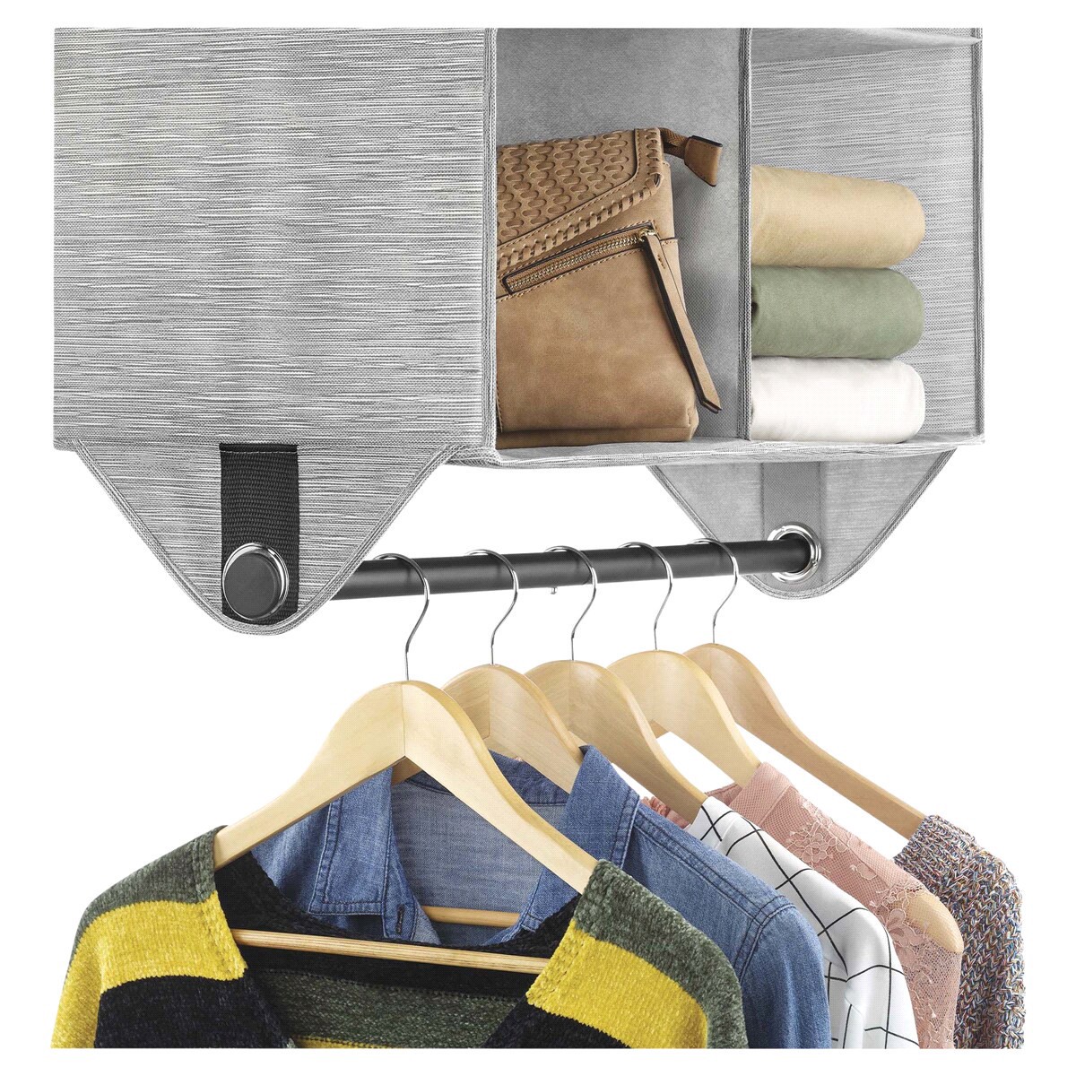 slide 4 of 4, Whitmor 4-Section Closet Organizer 1 ea, 1 ct